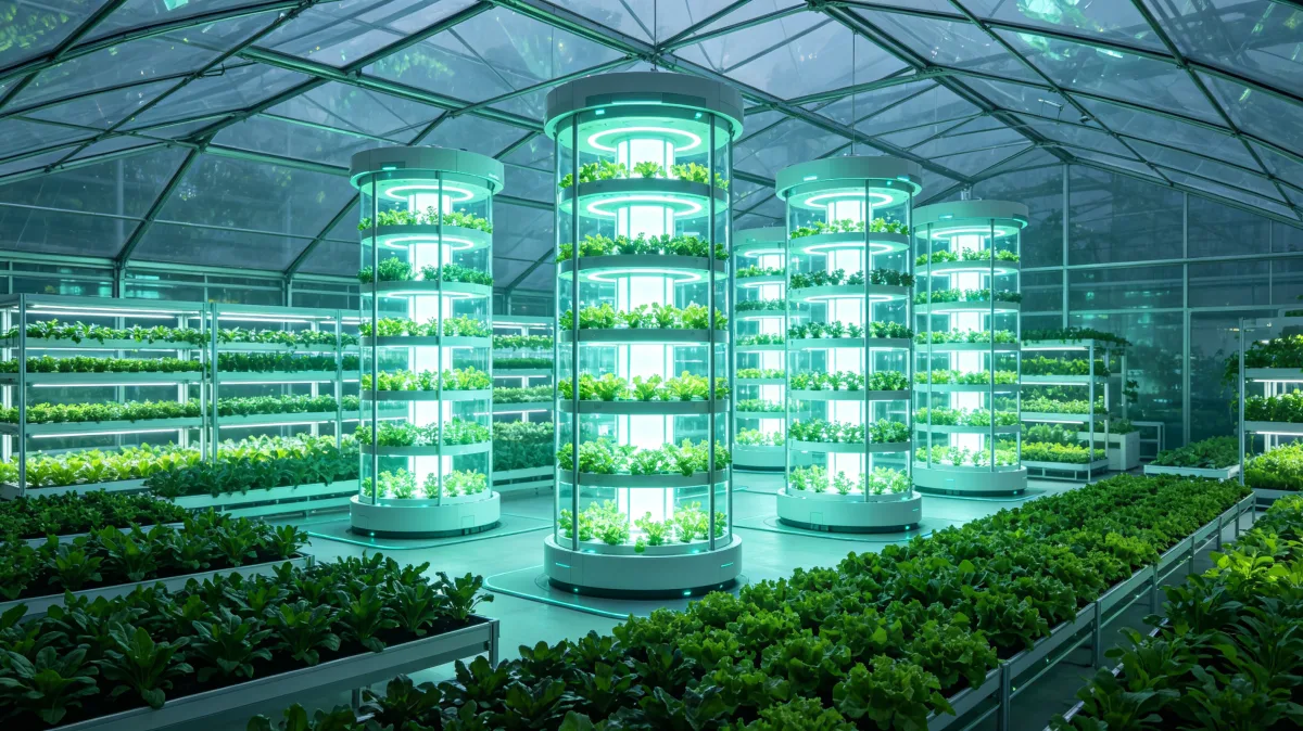 Green Vertical Farm Greenhouse