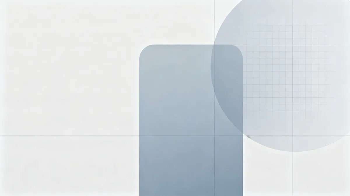 Minimal White Blue Geometric