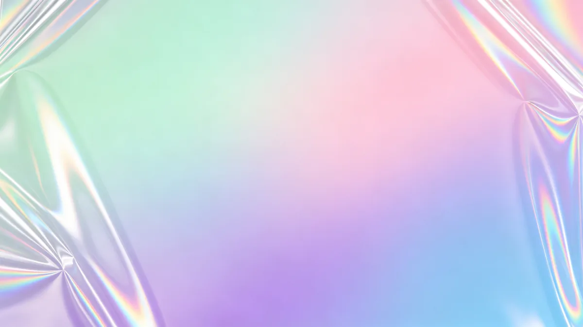 Holographic Pastel Foil Abstract