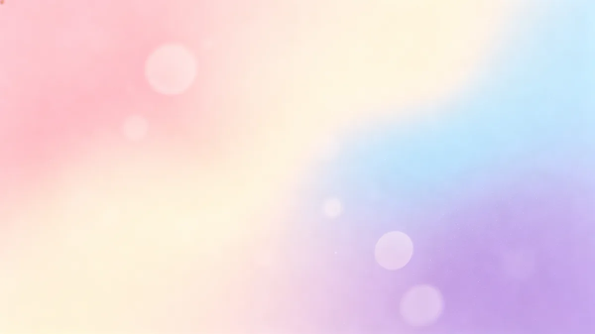 Pastel Rainbow Bokeh Gradient