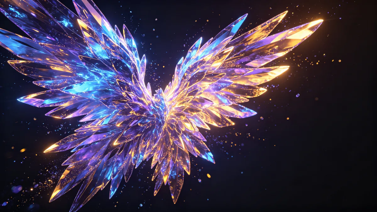Iridescent Digital Butterfly Wings