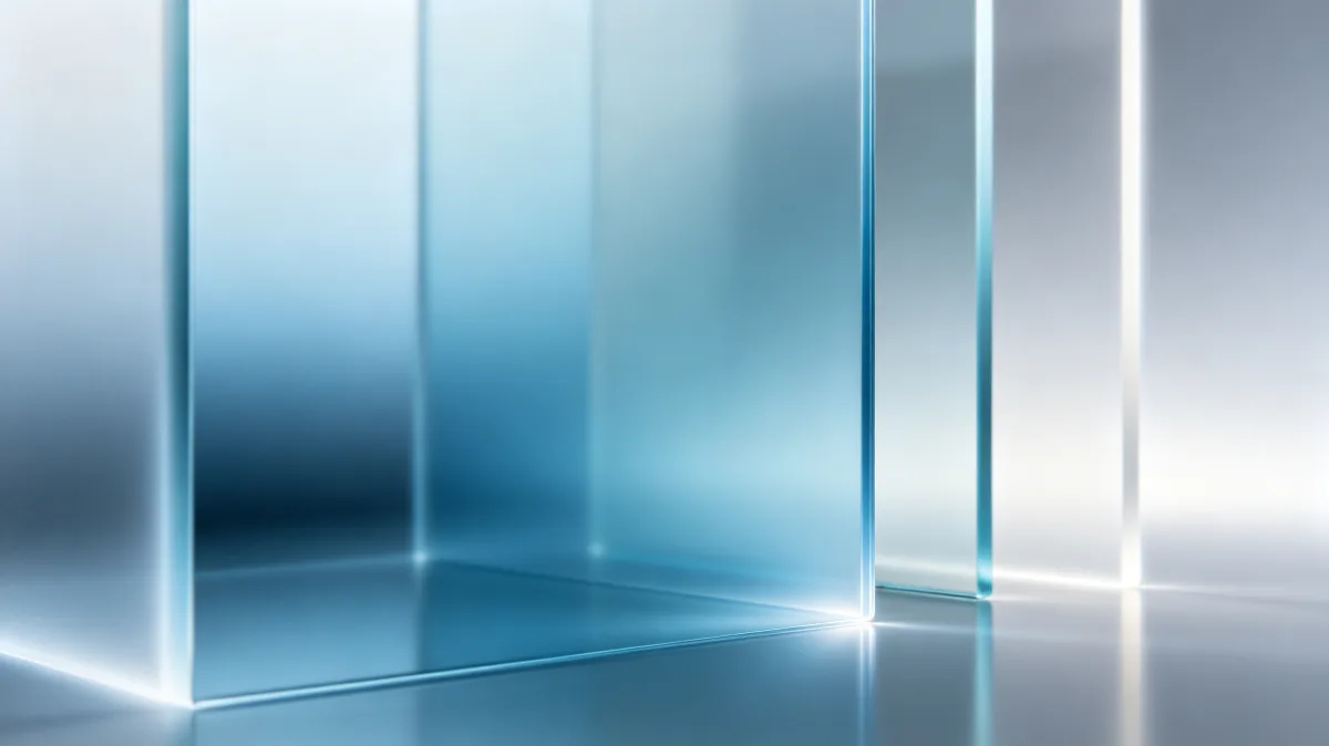 Glass Pillars Blue Studio