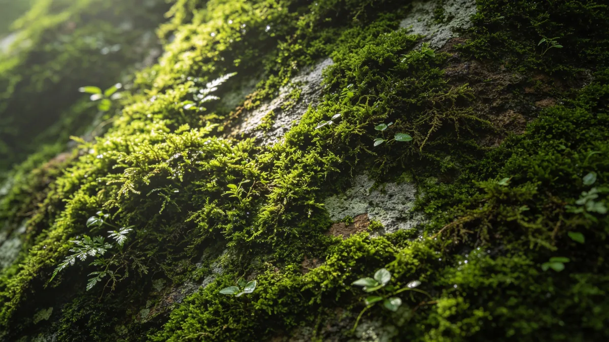 Mossy Green Rock Nature Texture