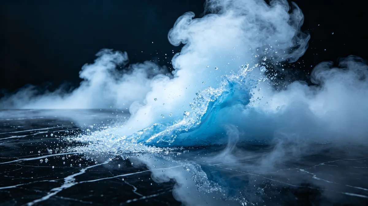 Crashing Ocean Wave In Moonlight
