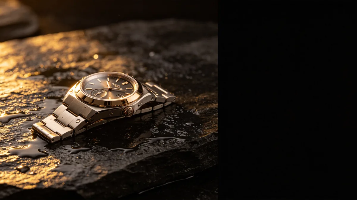 Broken Watch On Desert Stone